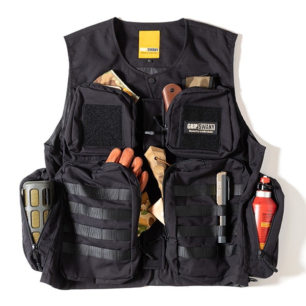 Grip Swany FP Mil Vest Black [グリップスワニー]