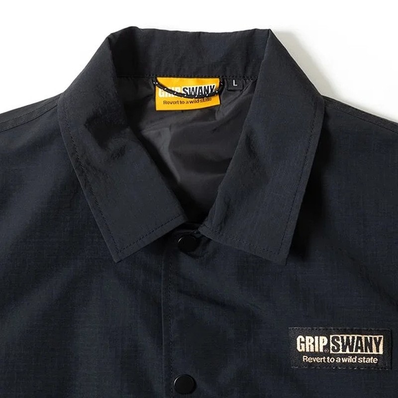 Grip Swany Glove Logo Coach Jacket Black [グリップスワニー]