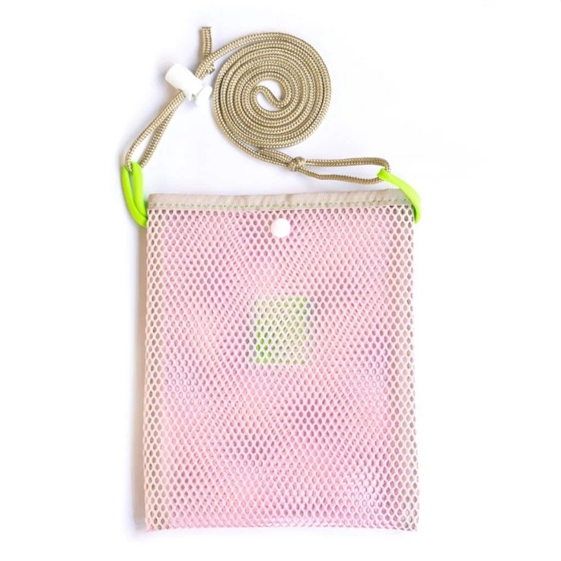 BLUE LUG mini sacoche mesh pink/beige [ブルーラグ]