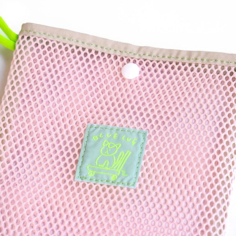 BLUE LUG mini sacoche mesh pink/beige [ブルーラグ]