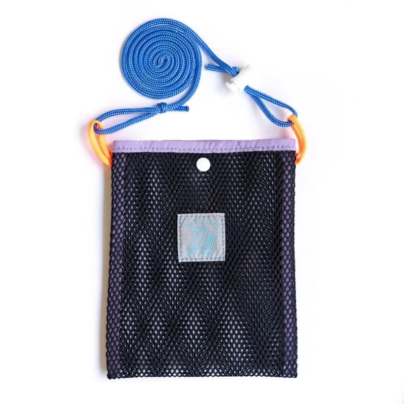 BLUE LUG mini sacoche mesh navy/purple [ブルーラグ]