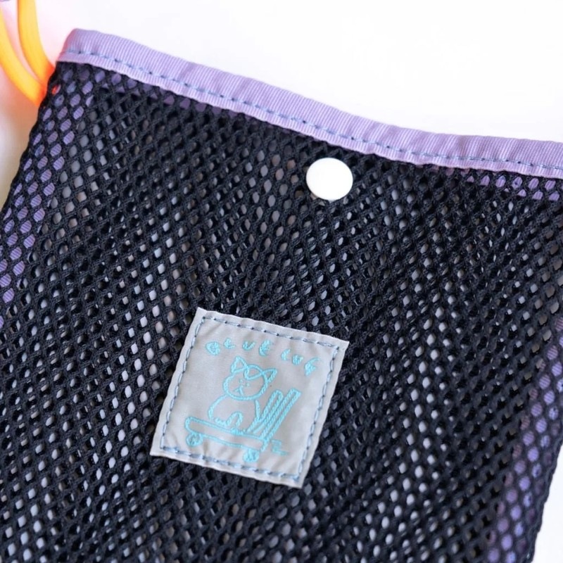 BLUE LUG mini sacoche mesh navy/purple [ブルーラグ]
