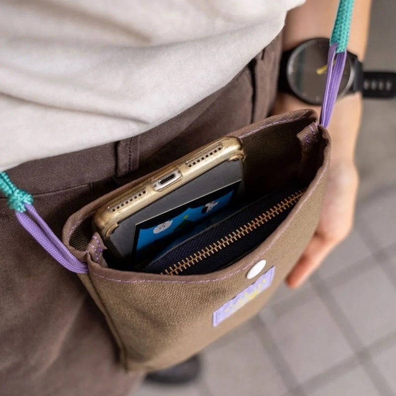 BLUE LUG mini sacoche mesh navy/purple [ブルーラグ]