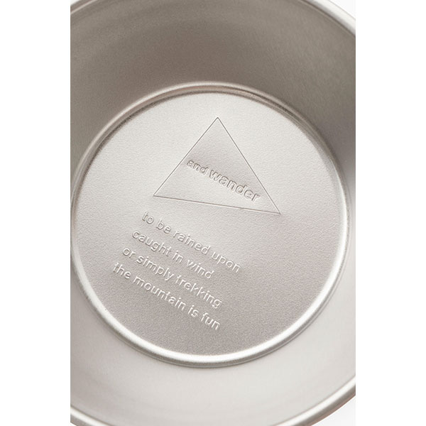 and wander and wander sierra cup silver [アンドワンダー]