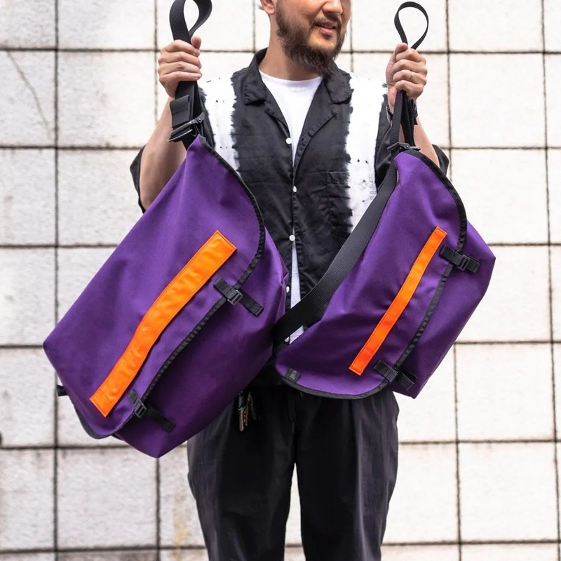 BLUE LUG the messenger bag half purple/reflector [ブルーラグ]