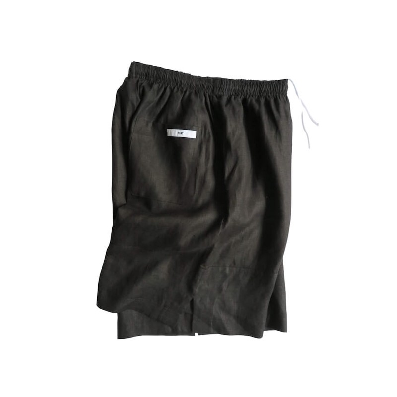 [当日出荷可][20%OFF] voiry D.P SHORTS LINEN BLACK [ヴォイリー]
