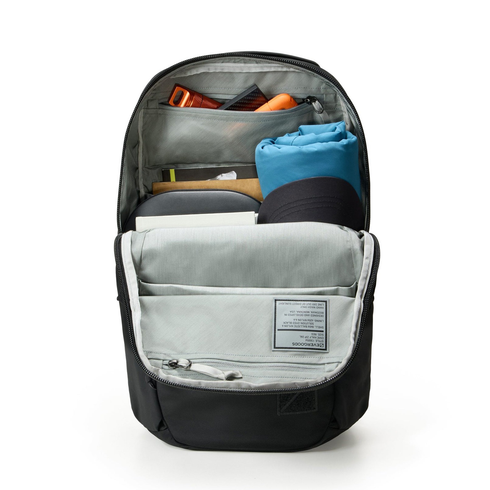 [当日出荷可] EVERGOODS CHZ26 - Civic Half Zip 26L V3 Solution Black [エバーグッズ]