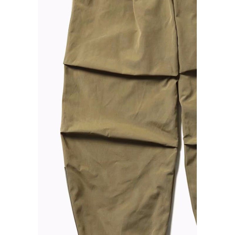当日出荷可] and wander side zip hem pants black [アンドワンダー]
