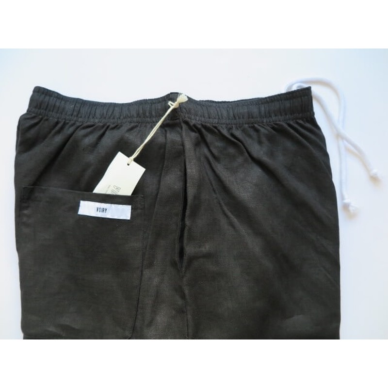 voiry SUNDAY PANTS LINEN BLACK [ヴォイリー]