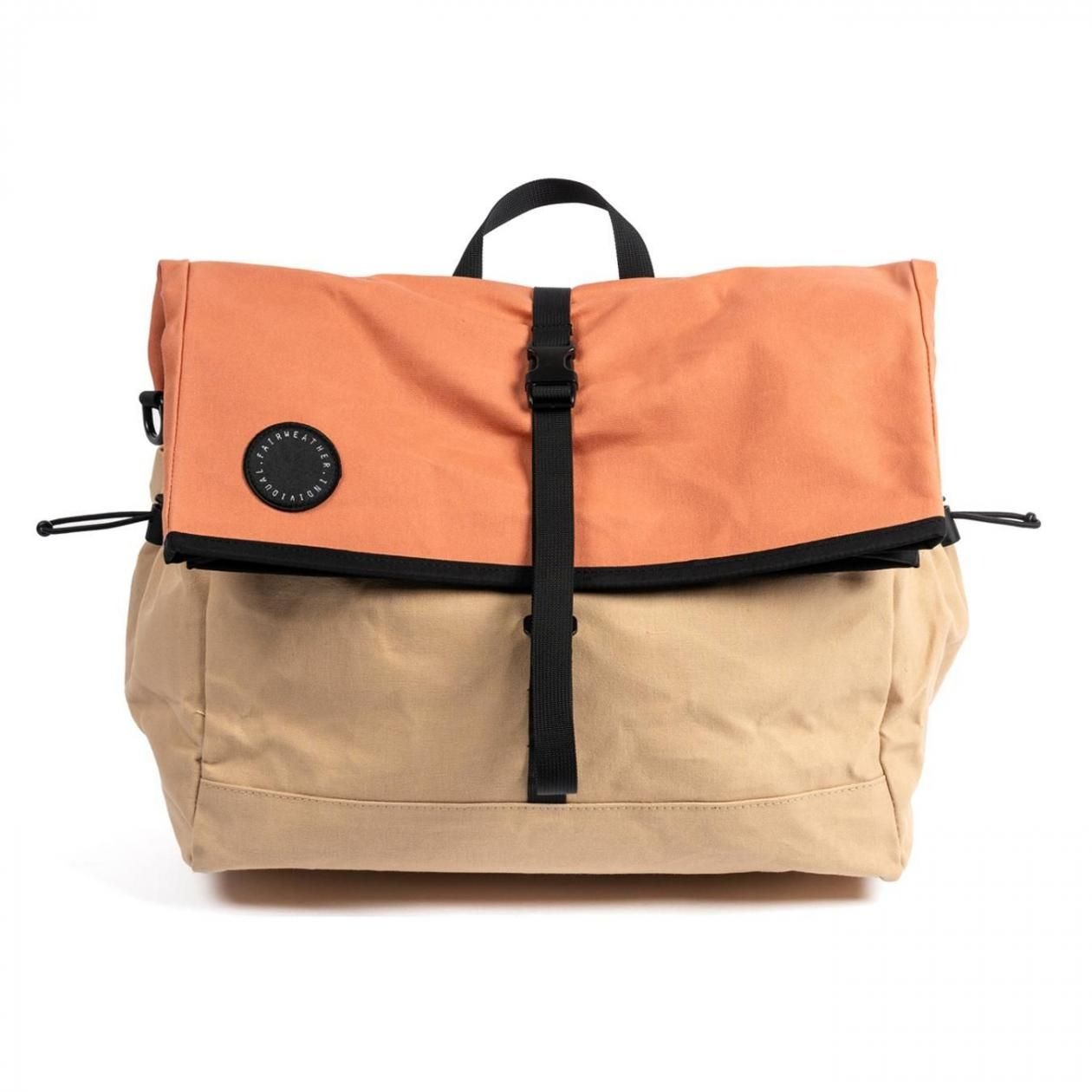 [当日出荷可] FAIRWEATHER brompton bag フレームあり waxed canvas/pink/beige [フェアウェザー]