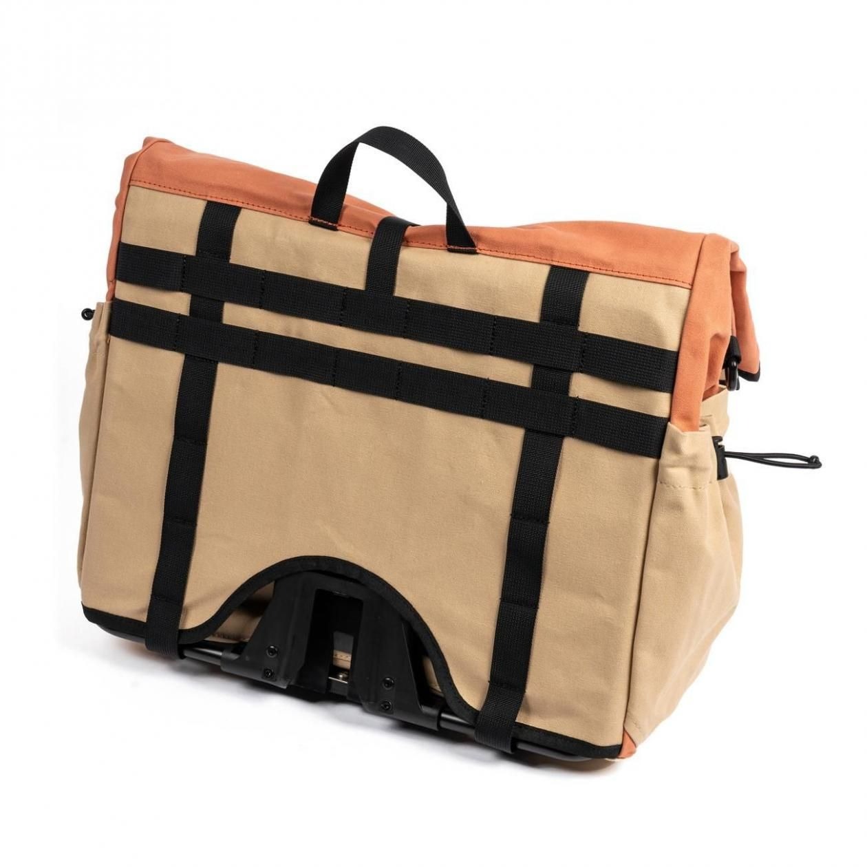 [当日出荷可] FAIRWEATHER brompton bag フレームあり waxed canvas/pink/beige [フェアウェザー]