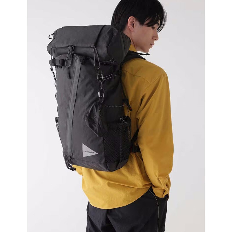 and wander ECOPAK 30L backpack off white [アンドワンダー]