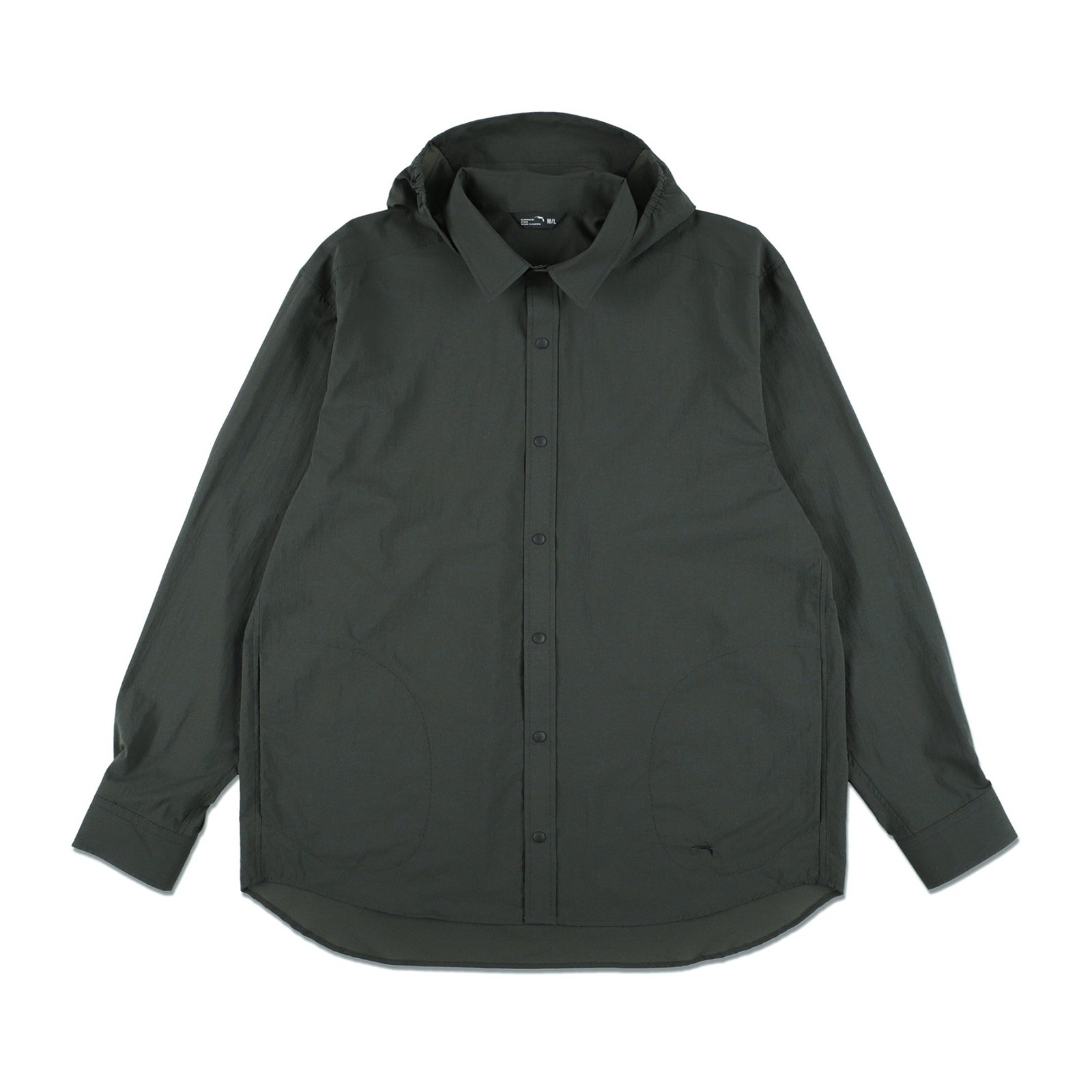 [当日出荷可] STATIC MERCED RIVER HOOD SHIRTS Off Black [スタティック]