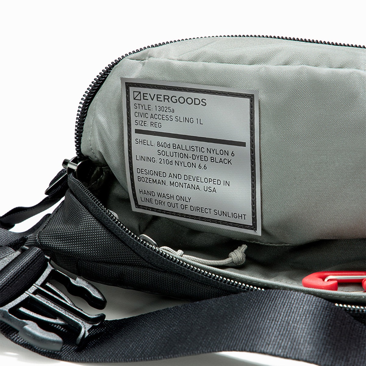 [当日出荷可] EVERGOODS CAS1 - Civic Access Sling 1L Solution Black [エバーグッズ]