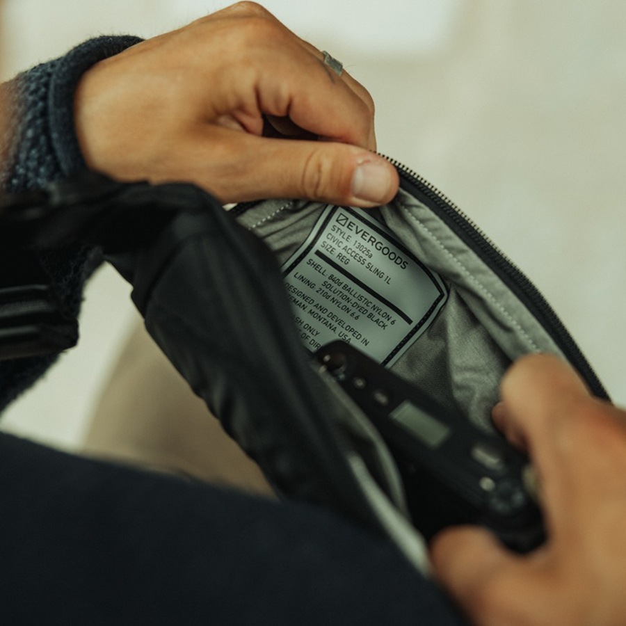 [当日出荷可] EVERGOODS CAS1 - Civic Access Sling 1L Solution Black [エバーグッズ]
