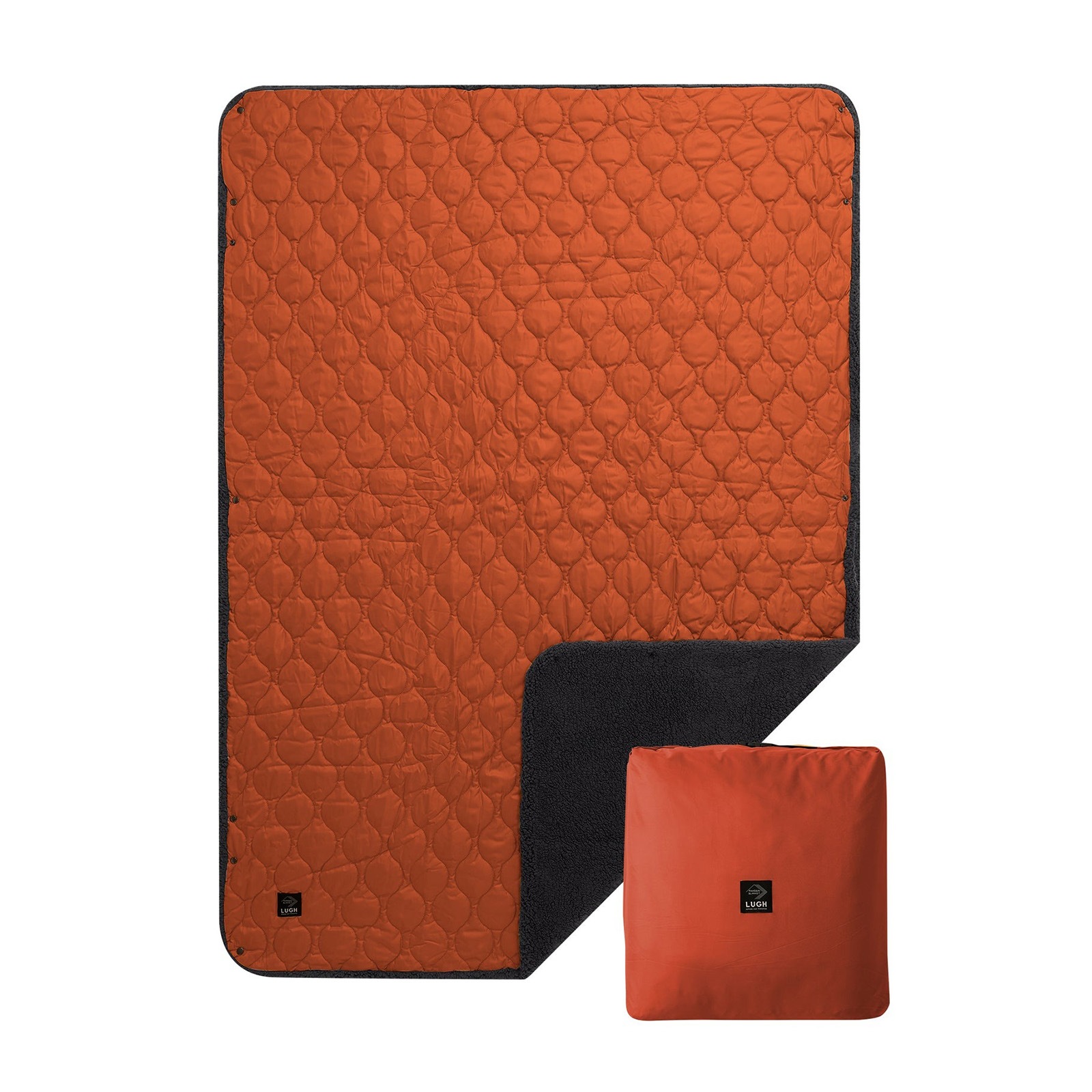 LUGH 魔法瓶ブランケット classic サンセットレッド Lサイズ [ルー]