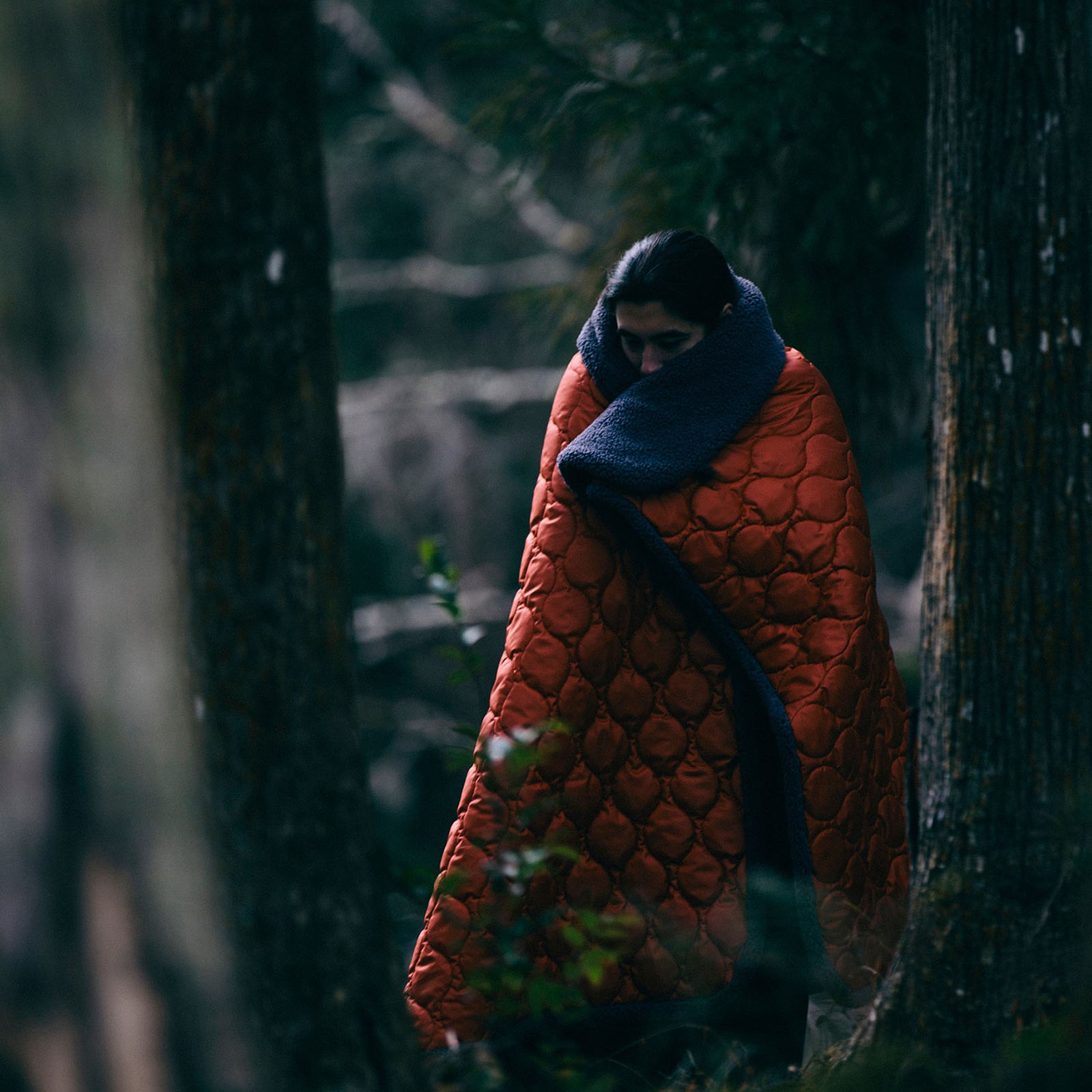 LUGH 魔法瓶ブランケット classic サンセットレッド Lサイズ [ルー]