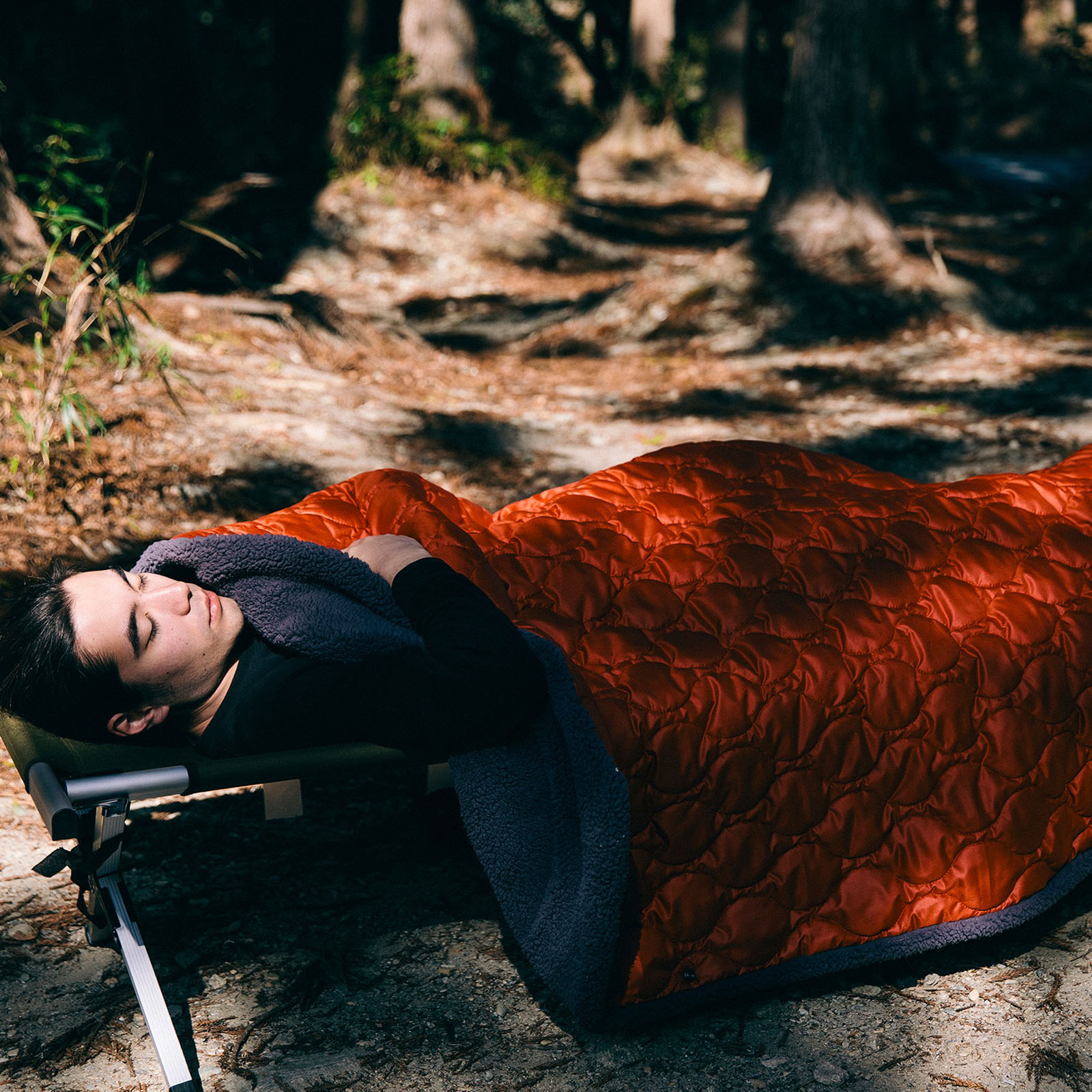 魔法瓶ブランケットＬレッド LUGH 魔法瓶ブランケット classic サンセットレッド Lサイズ [ルー]