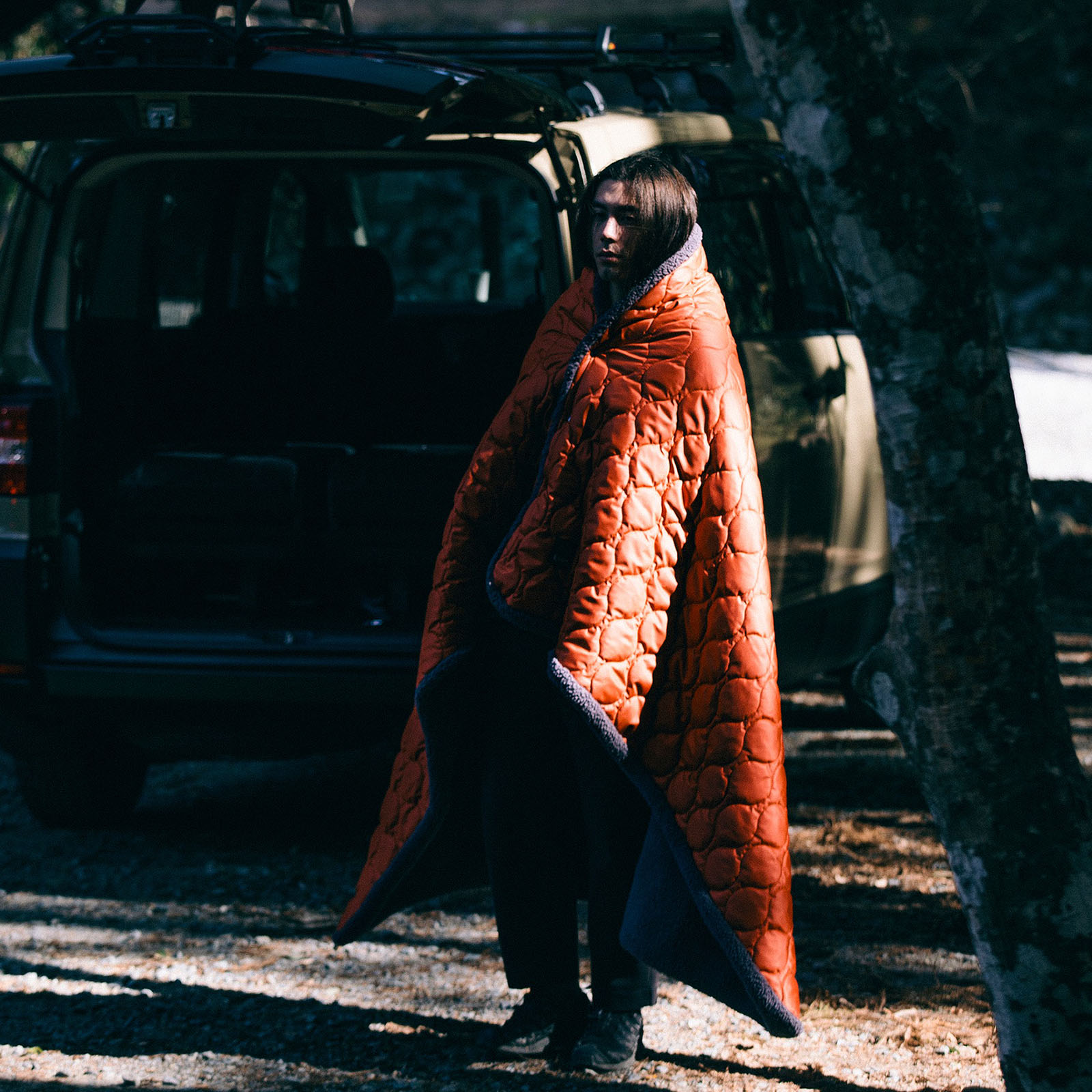 LUGH 魔法瓶ブランケット classic サンセットレッド Lサイズ [ルー]