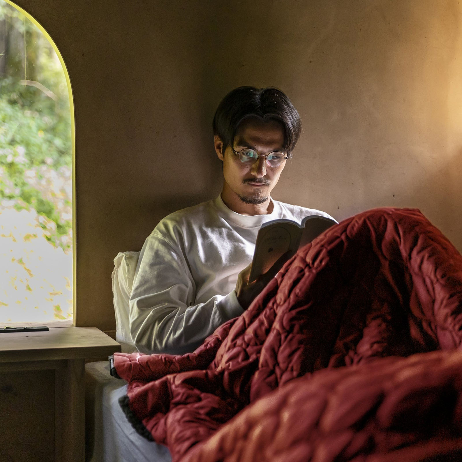 LUGH 魔法瓶ブランケット classic サンセットレッド Lサイズ [ルー]