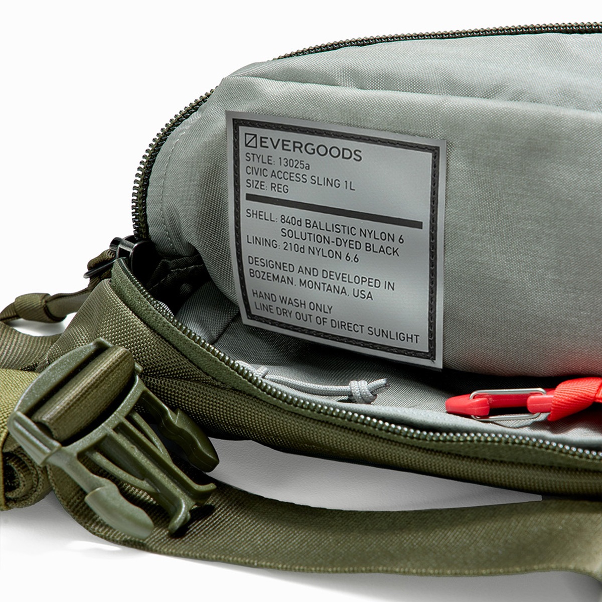 [当日出荷可] EVERGOODS CAS1 - Civic Access Sling 1L OD Green [エバーグッズ]