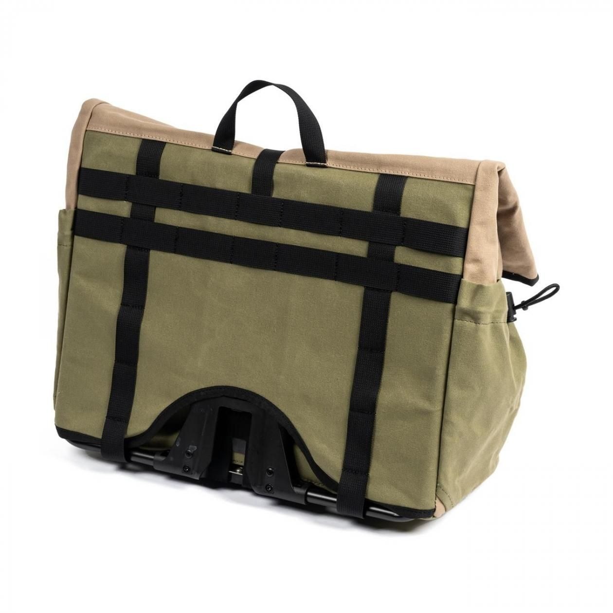 FAIRWEATHER brompton bag フレームなし waxed canvas/mocha/green