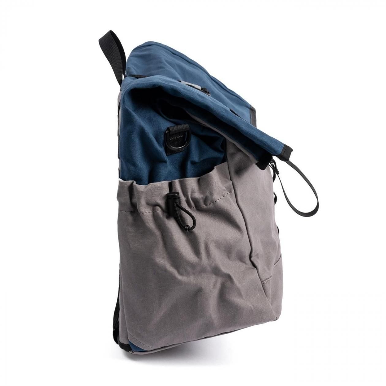 FAIRWEATHER brompton bag フレームあり waxed canvas/indigo/gray [フェアウェザー]