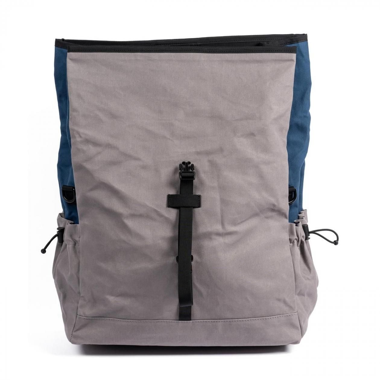 FAIRWEATHER brompton bag フレームあり waxed canvas/indigo/gray [フェアウェザー]