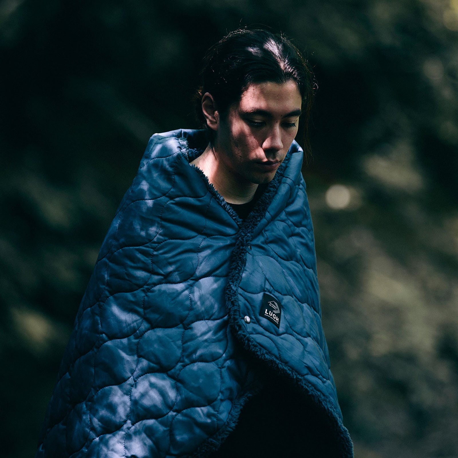 魔法瓶ブランケット Sサイズ ルー LUGH インディゴカラー LUGH 魔法瓶ブランケット（グラフェン使用） インディゴ Sサイズ [ルー]