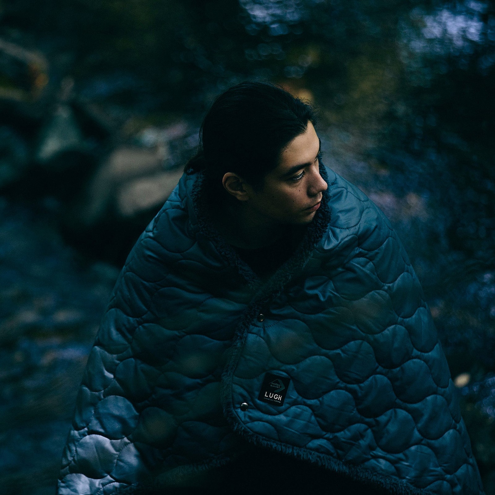 魔法瓶ブランケット Sサイズ ルー LUGH インディゴカラー LUGH 魔法瓶ブランケット（グラフェン使用） インディゴ Sサイズ [ルー]