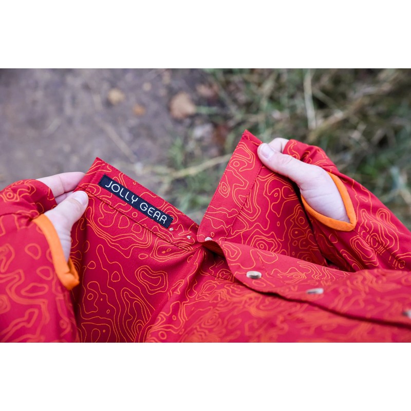 JOLLY GEAR Triple Crown Button Down Long Sleeve Firewhirl Topo