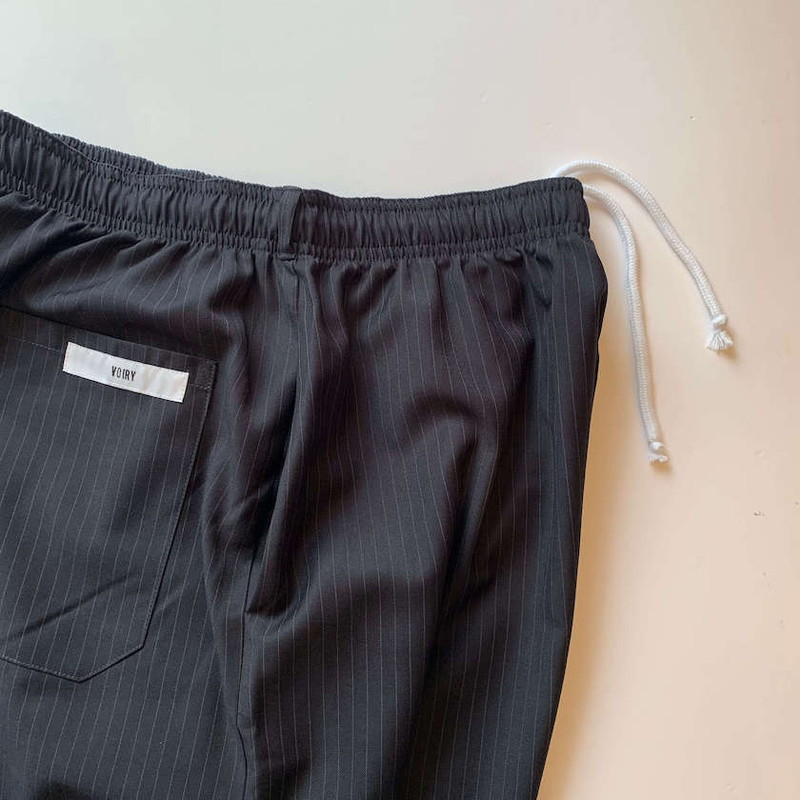 voiry SUNDAY PANTS-LUX STRIPE NAVY-STRIPE [ヴォイリー]