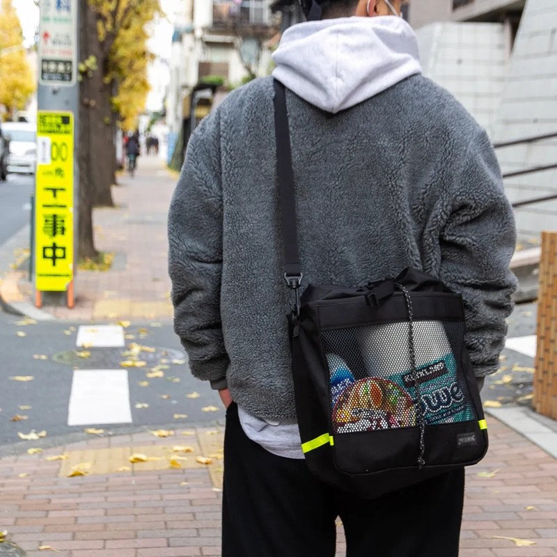 BLUE LUG grocery pannier turquoise/yellow [ブルーラグ]
