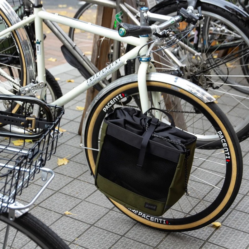 BLUE LUG grocery pannier turquoise/yellow [ブルーラグ]