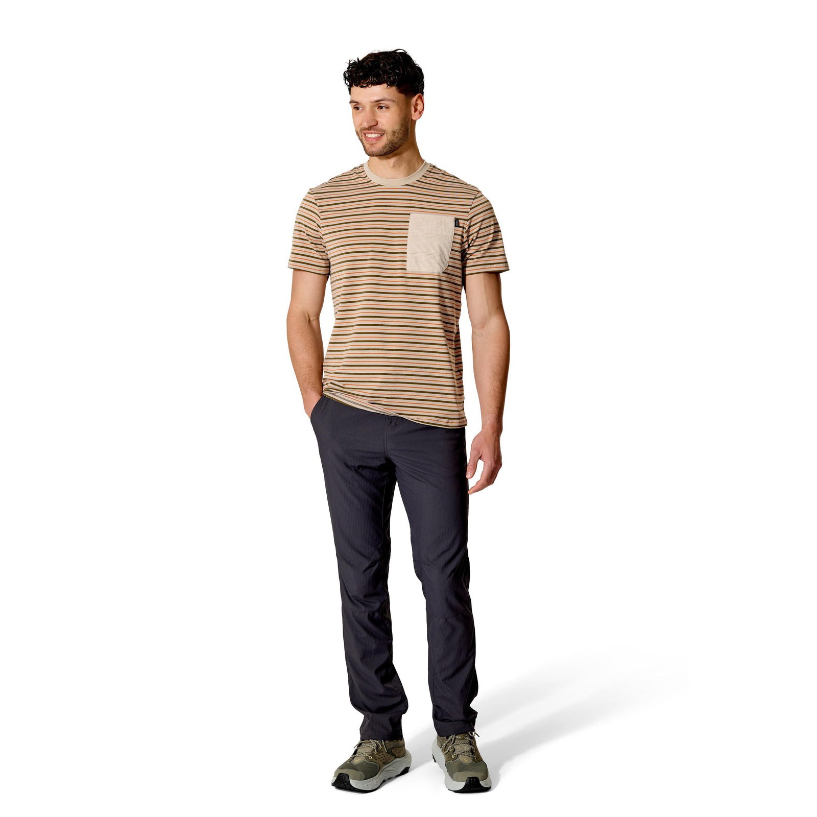 [当日出荷可][30%OFF] Rab Rivelin Stripe Pocket Tee Pebble [ラブ]