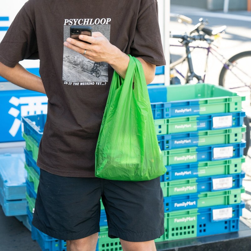 FAIRWEATHER packable nano tote green [フェアウェザー]