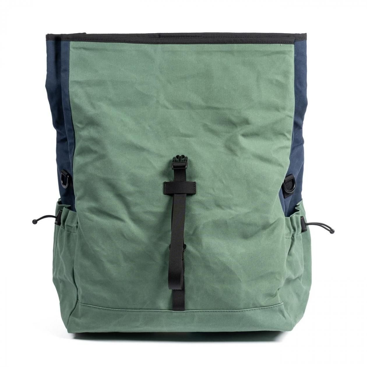 FAIRWEATHER brompton bag フレームなし waxed canvas/navy/blue [フェアウェザー]