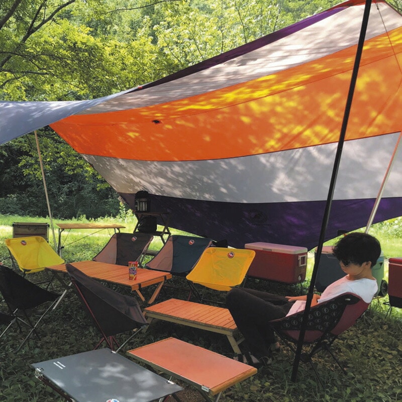 BIG AGNES ディープクリーク タープM オレンジ/トープ/エッグ
