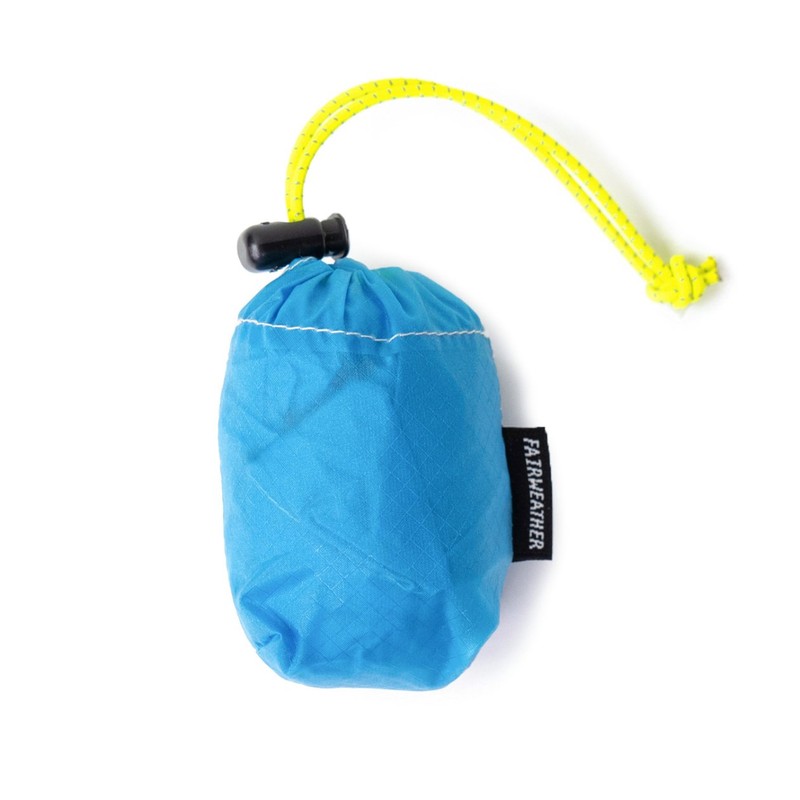 FAIRWEATHER packable nano tote cyan [フェアウェザー]