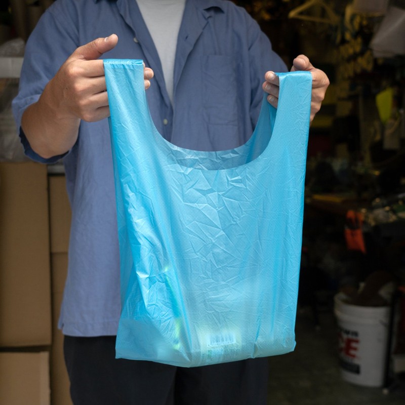 FAIRWEATHER packable nano tote cyan [フェアウェザー]