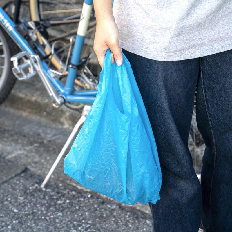 FAIRWEATHER packable nano tote cyan [フェアウェザー]