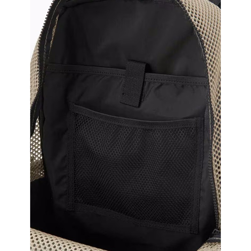 and wander 3D mesh backpack black [アンドワンダー]