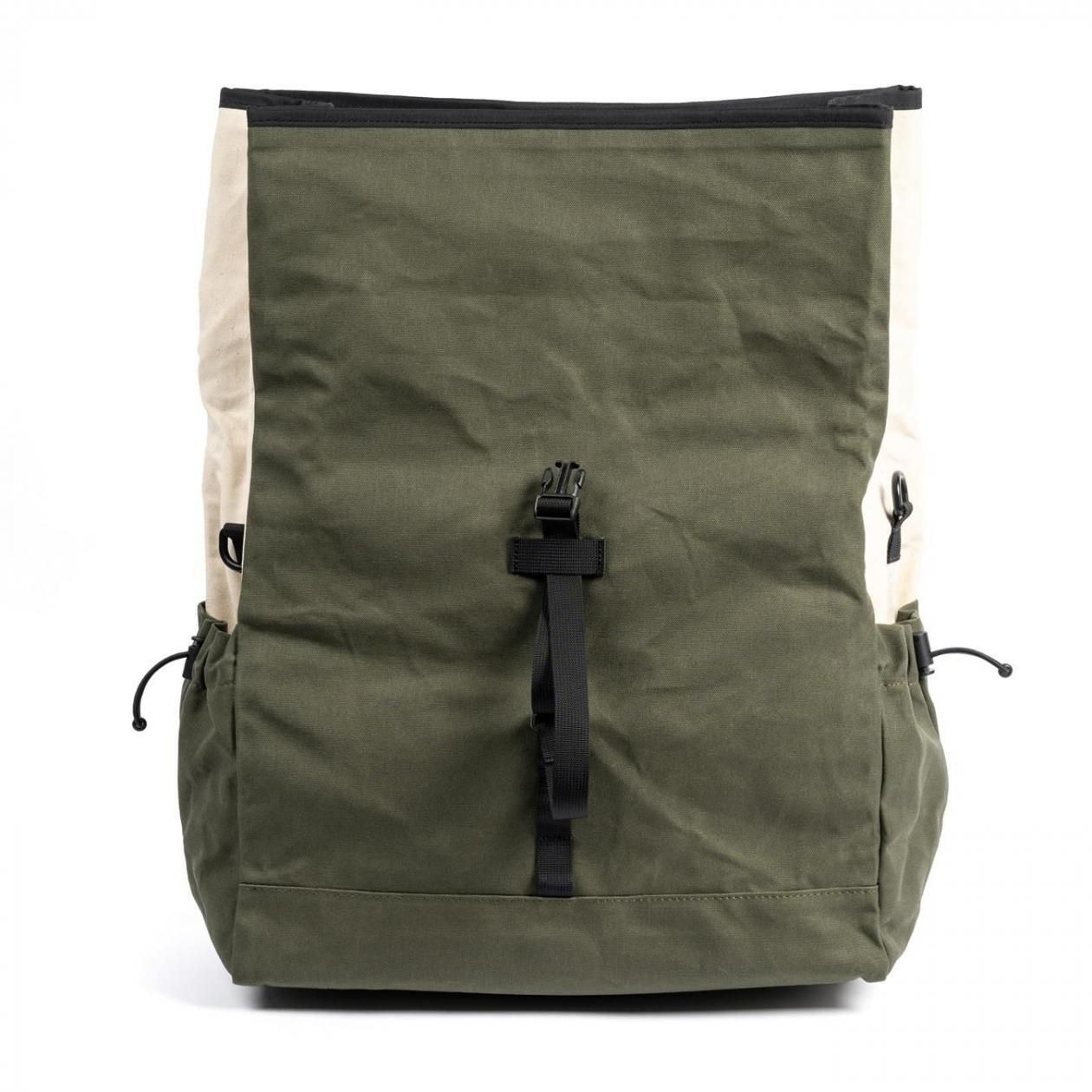[当日出荷可] FAIRWEATHER brompton bag フレームあり waxed canvas/natural/olive [フェアウェザー]