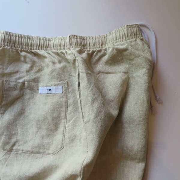 [当日出荷可] voiry SUNDAY PANTS-LINEN_1/2 NATURAL [ヴォイリー]