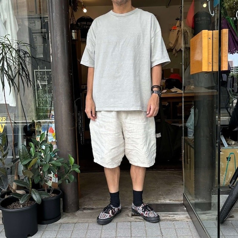 [当日出荷可] voiry SUNDAY PANTS-LINEN_1/2 NATURAL [ヴォイリー]