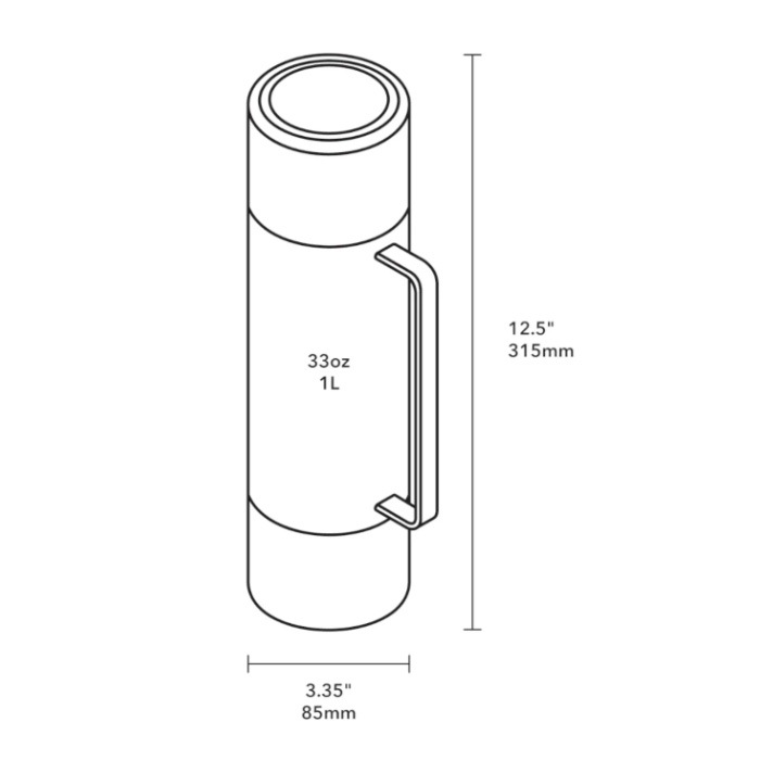 MiiR TOMO 33oz / 1L Black [ミアー]