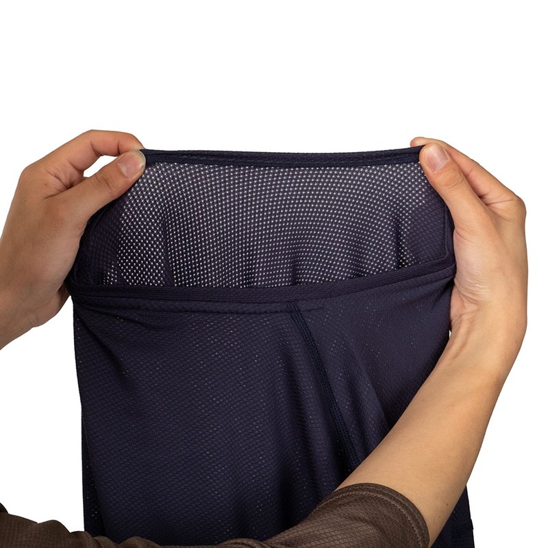 アクシーズクイン 凌 SHINOGI ウロコシャツ 七分袖 スミイロ [シノギ]