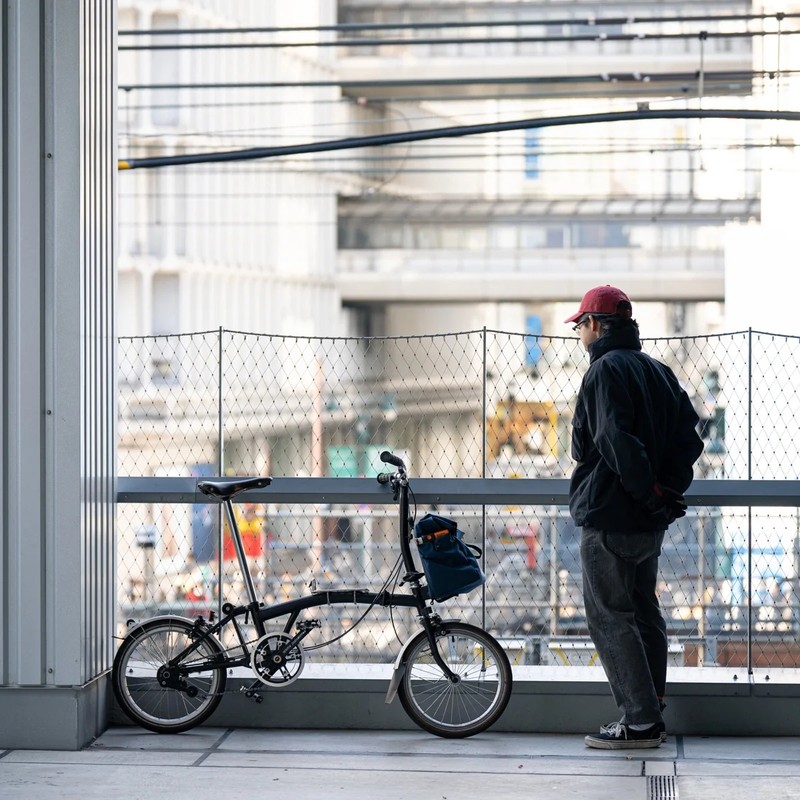 FAIRWEATHER brompton bag mini フレームあり purple [フェアウェザー]