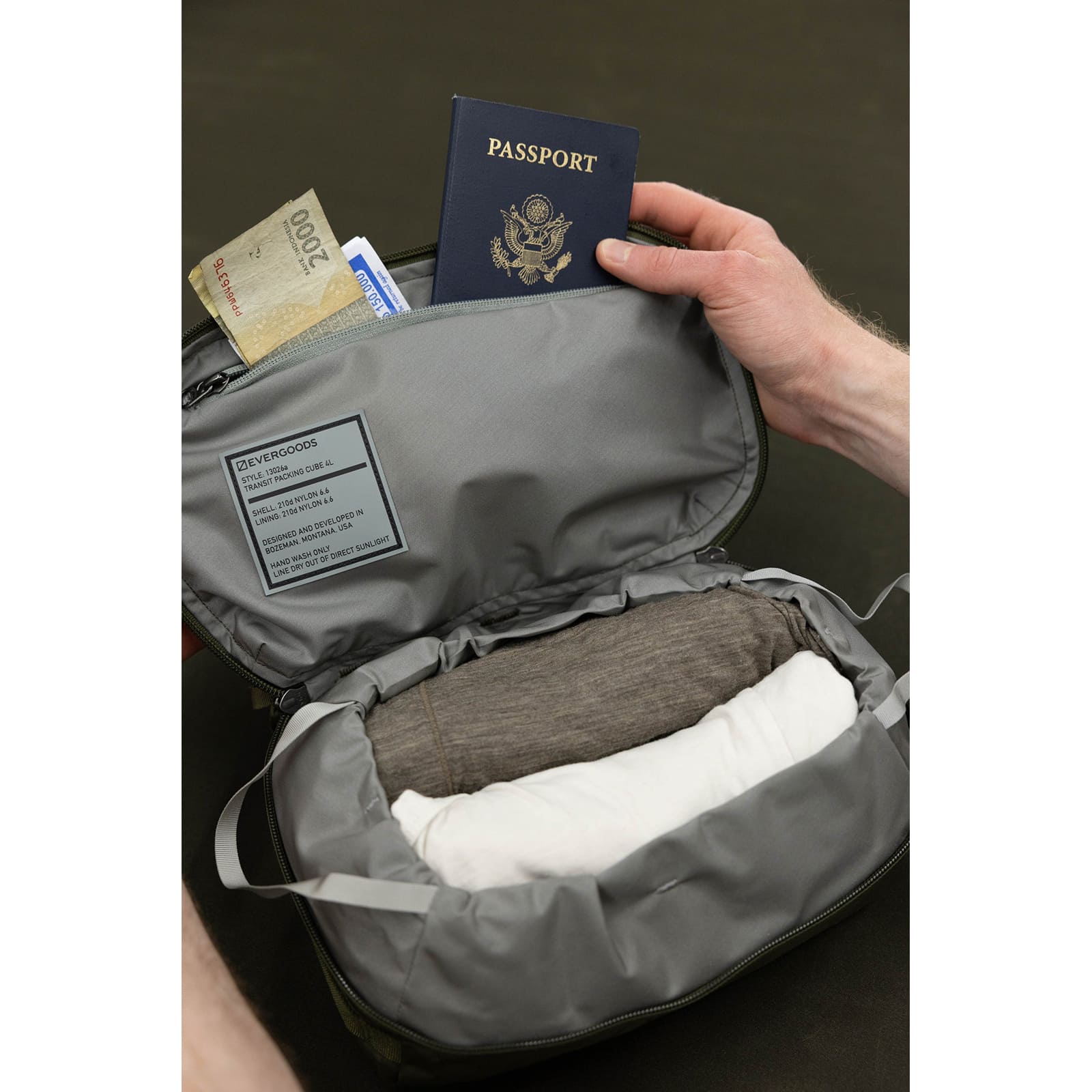 [当日出荷可] EVERGOODS TPC4 - Transit Packing Cube 4L OD Green [エバーグッズ]
