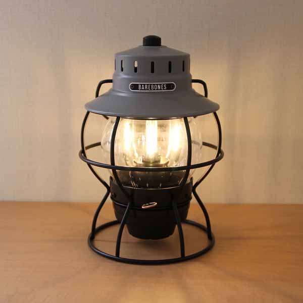 【新品】ベアボーンズリビング BBL レイルロードランプLED スレートグレー 30%OFF] Barebones Living レイルロードランプ LED スレート